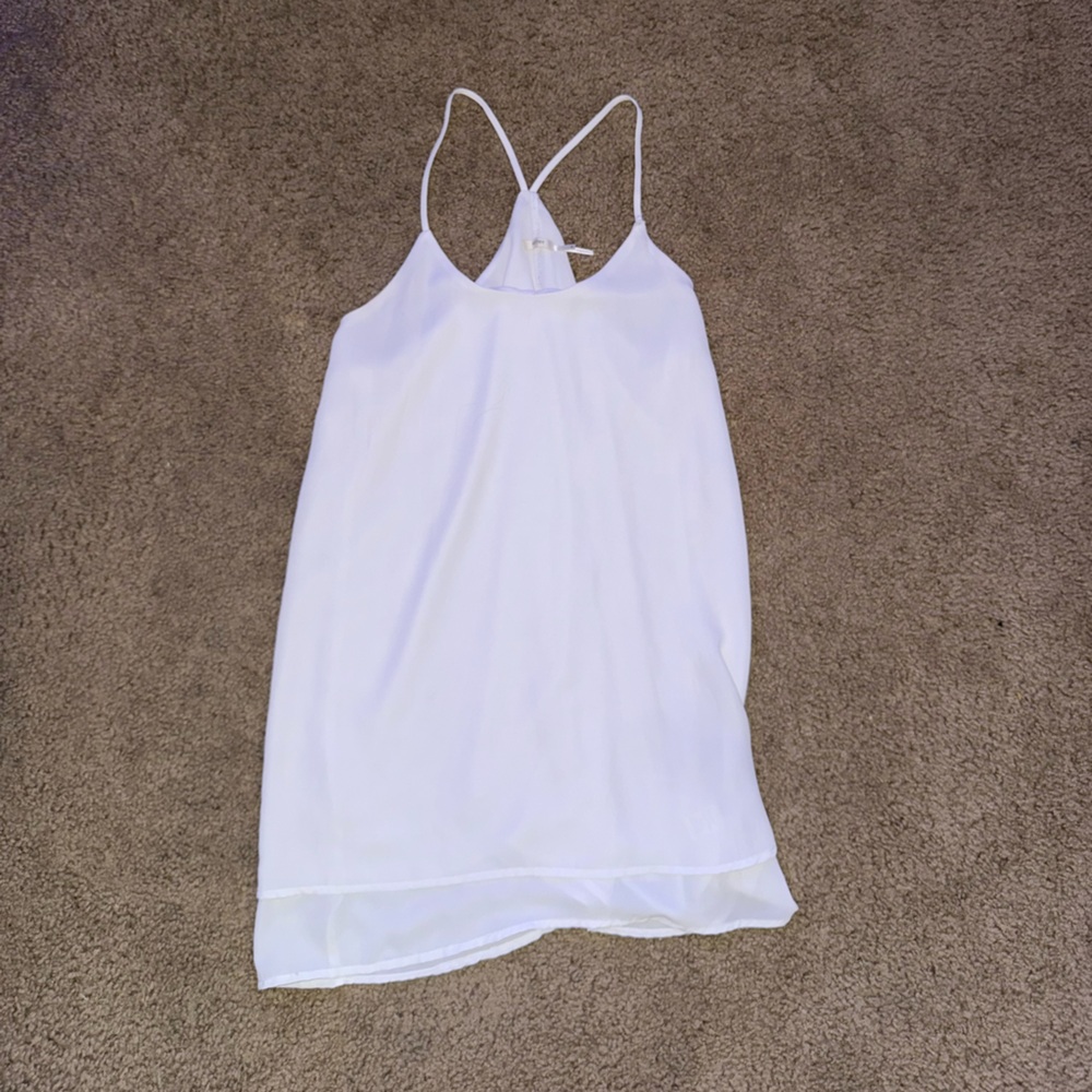 Poetry White Sleeveless Halter Mini Dress